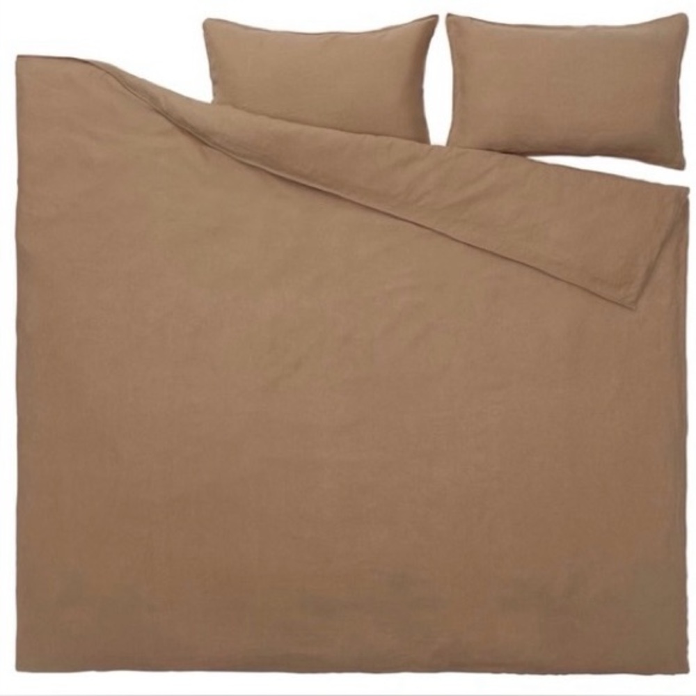 ikea dytag linen duvet+shams king euc - Picture 2 of 5